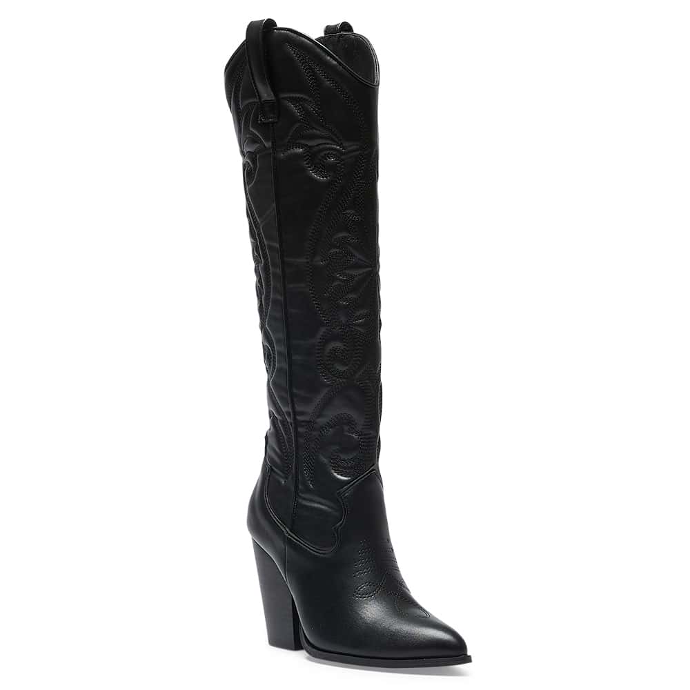 Rocco Boot in Black Smooth
