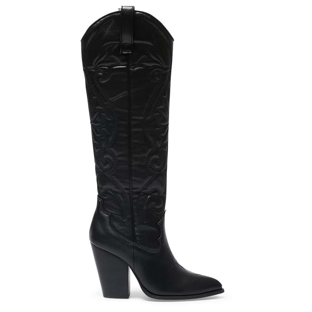 Rocco Boot in Black Smooth