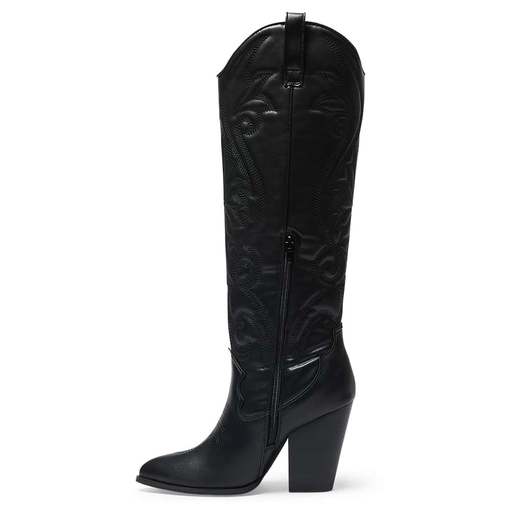 Rocco Boot in Black Smooth