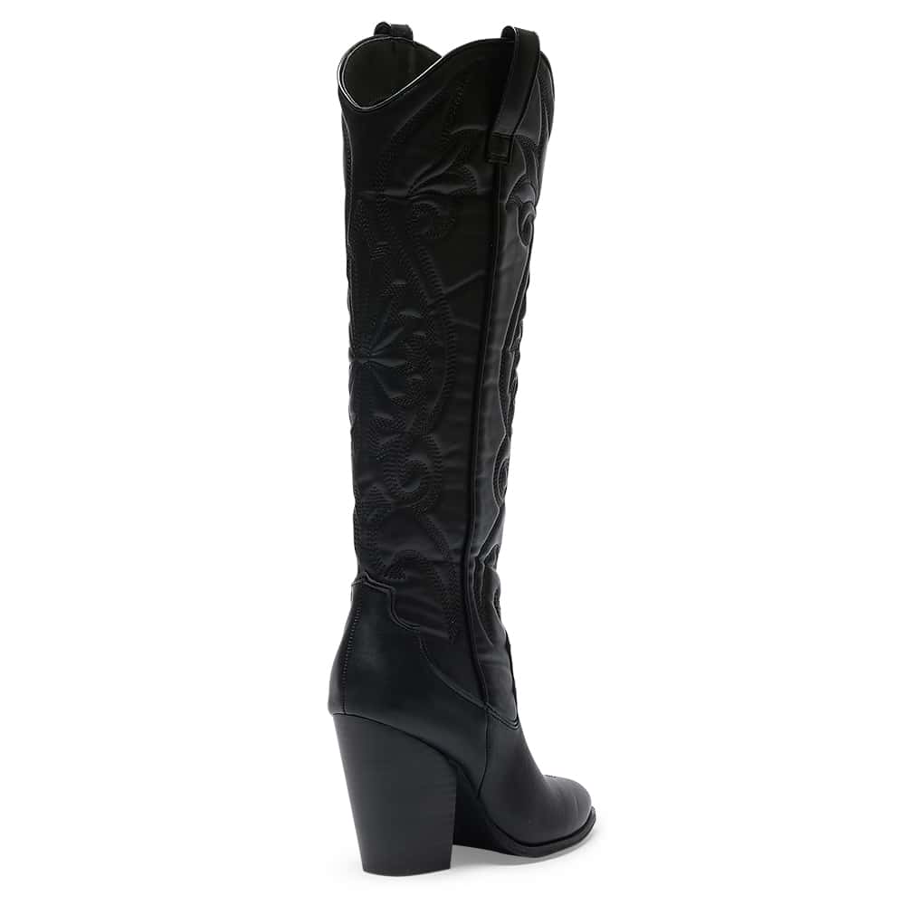 Rocco Boot in Black Smooth