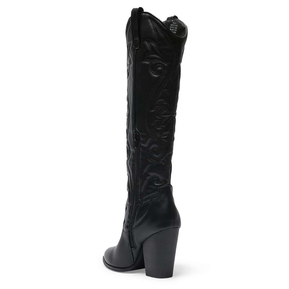 Rocco Boot in Black Smooth
