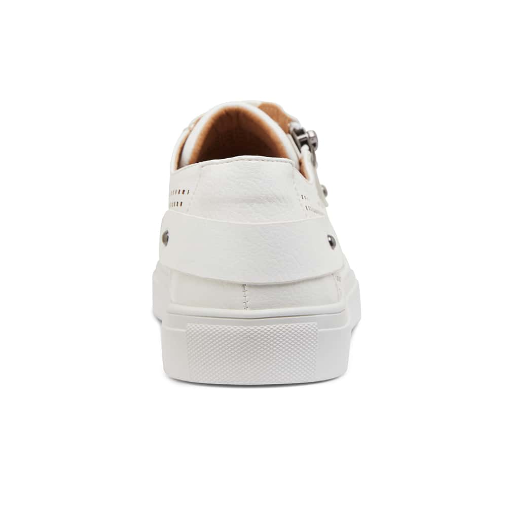 Romeo Sneaker in White Smooth