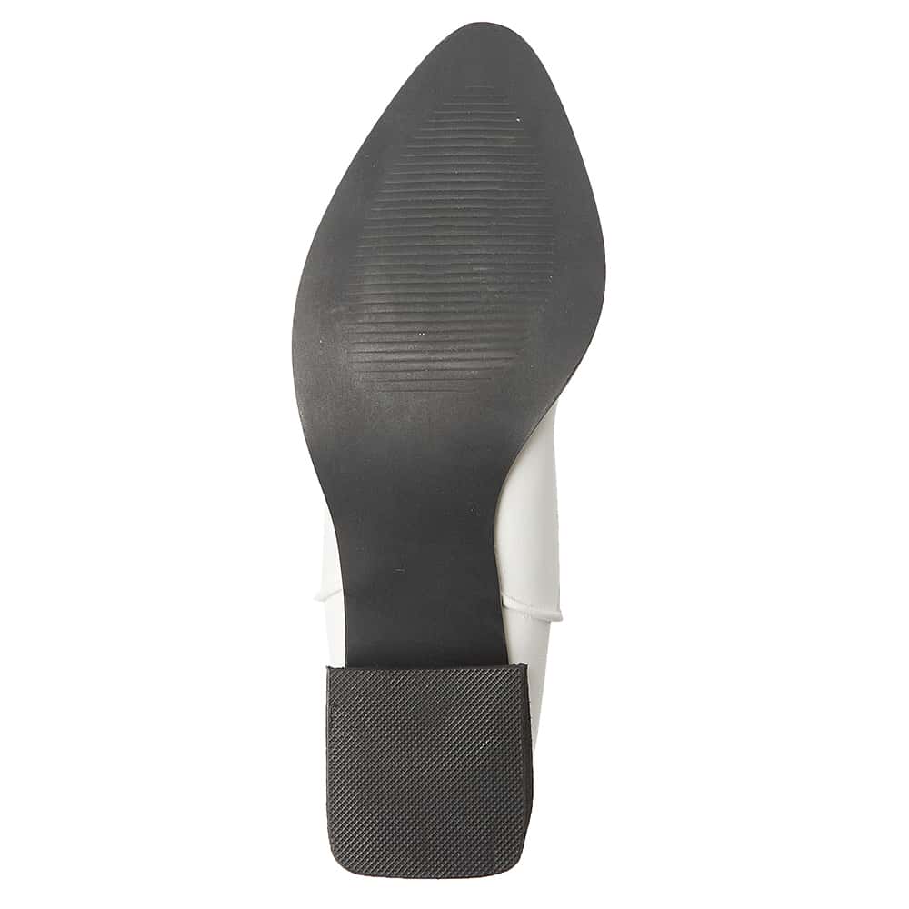 Ryder Boot in White Smooth