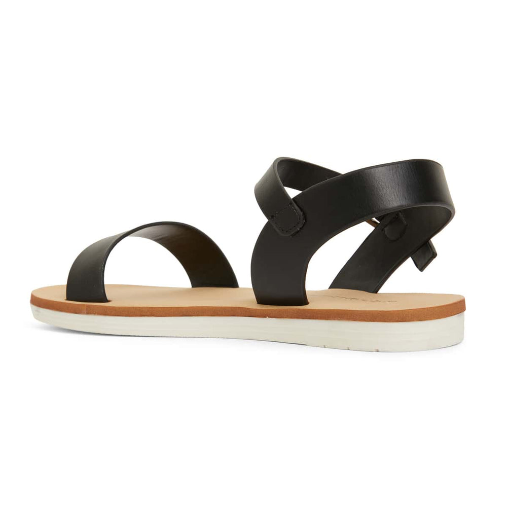 Salem Sandal in Black Smooth