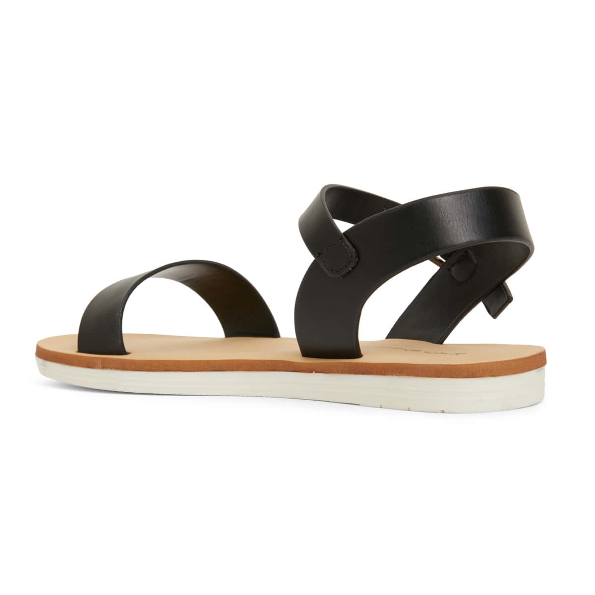 Salem Sandal in Black Smooth