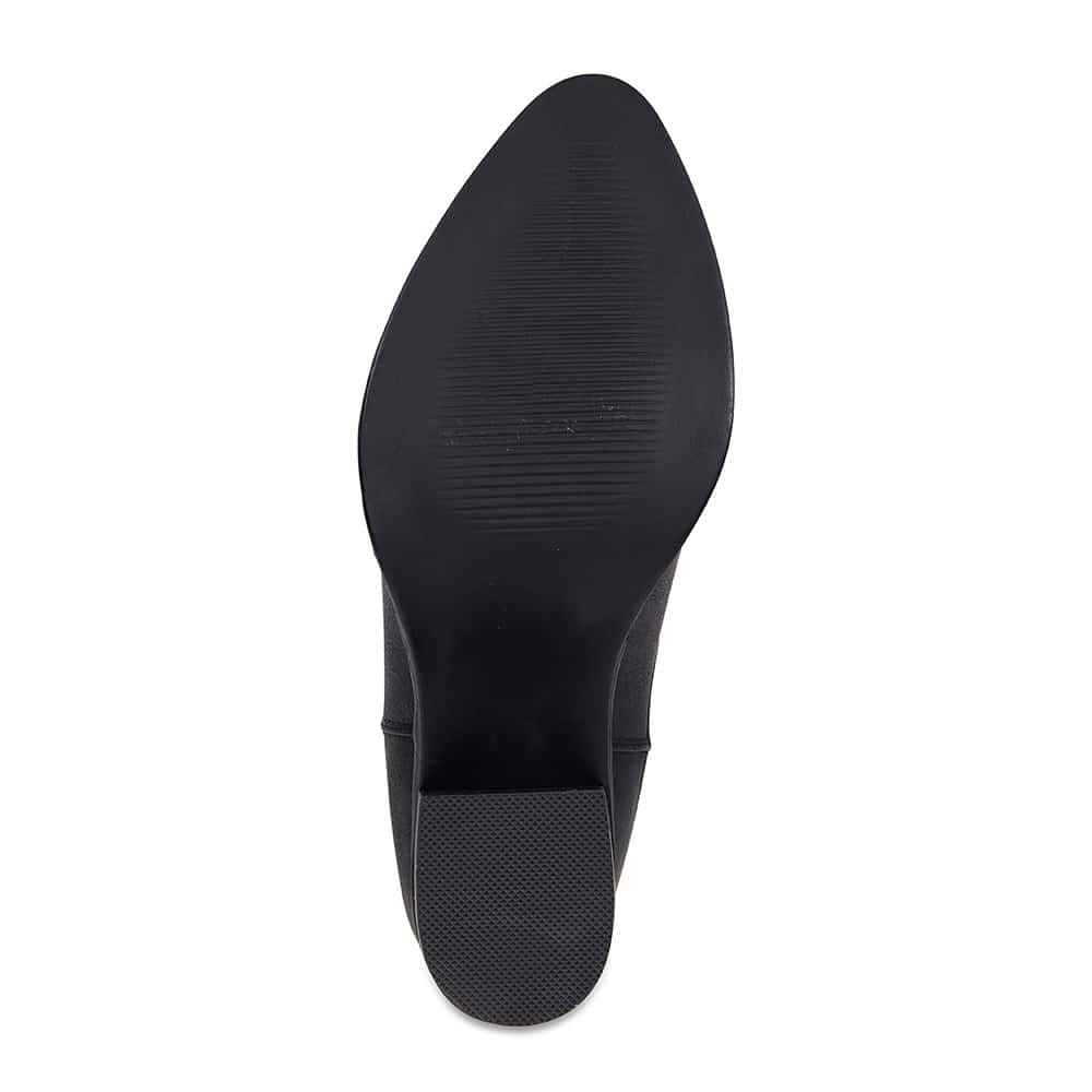 Salute Boot in Black Smooth