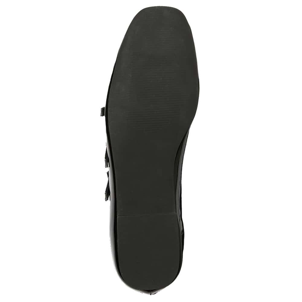 Samira Flat in Black Patent