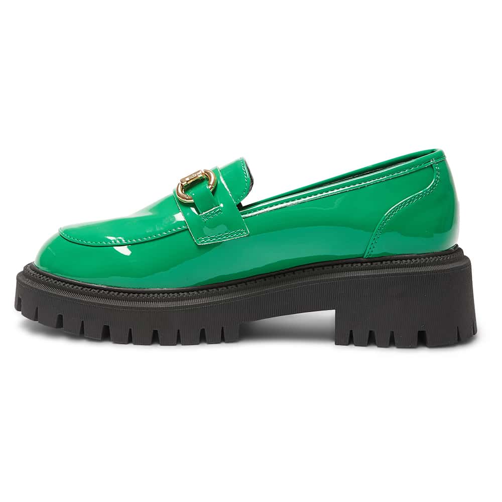 Samuel Loafer in Green Patent Patent