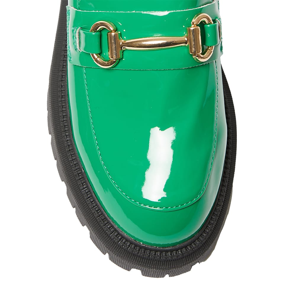 Samuel Loafer in Green Patent Patent