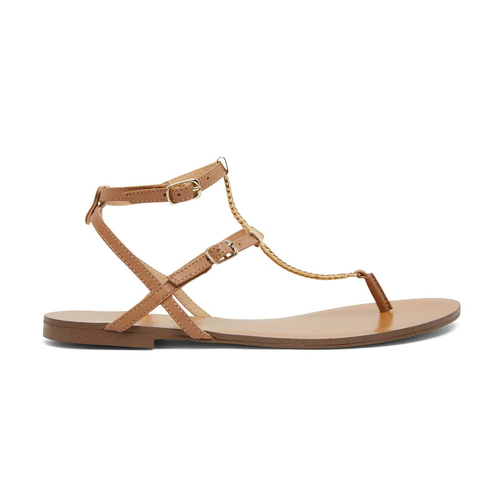 Saskia Sandal in Light Tan Leather