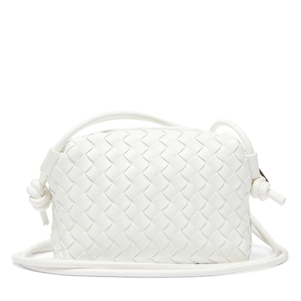 Sass Handbag in White Weave