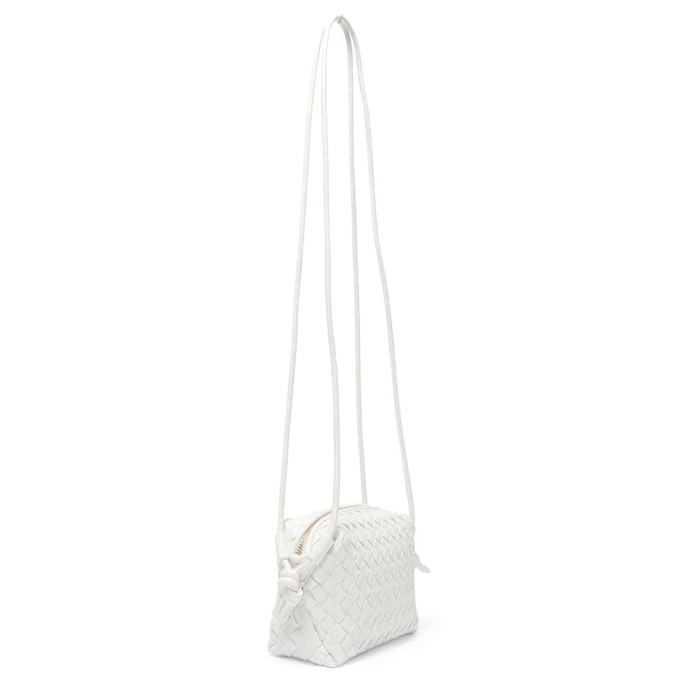 Sass Handbag in White Weave