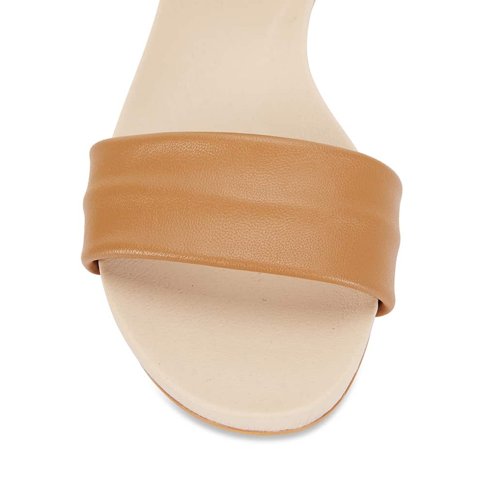 Shay Sandal in Tan Smooth Leather