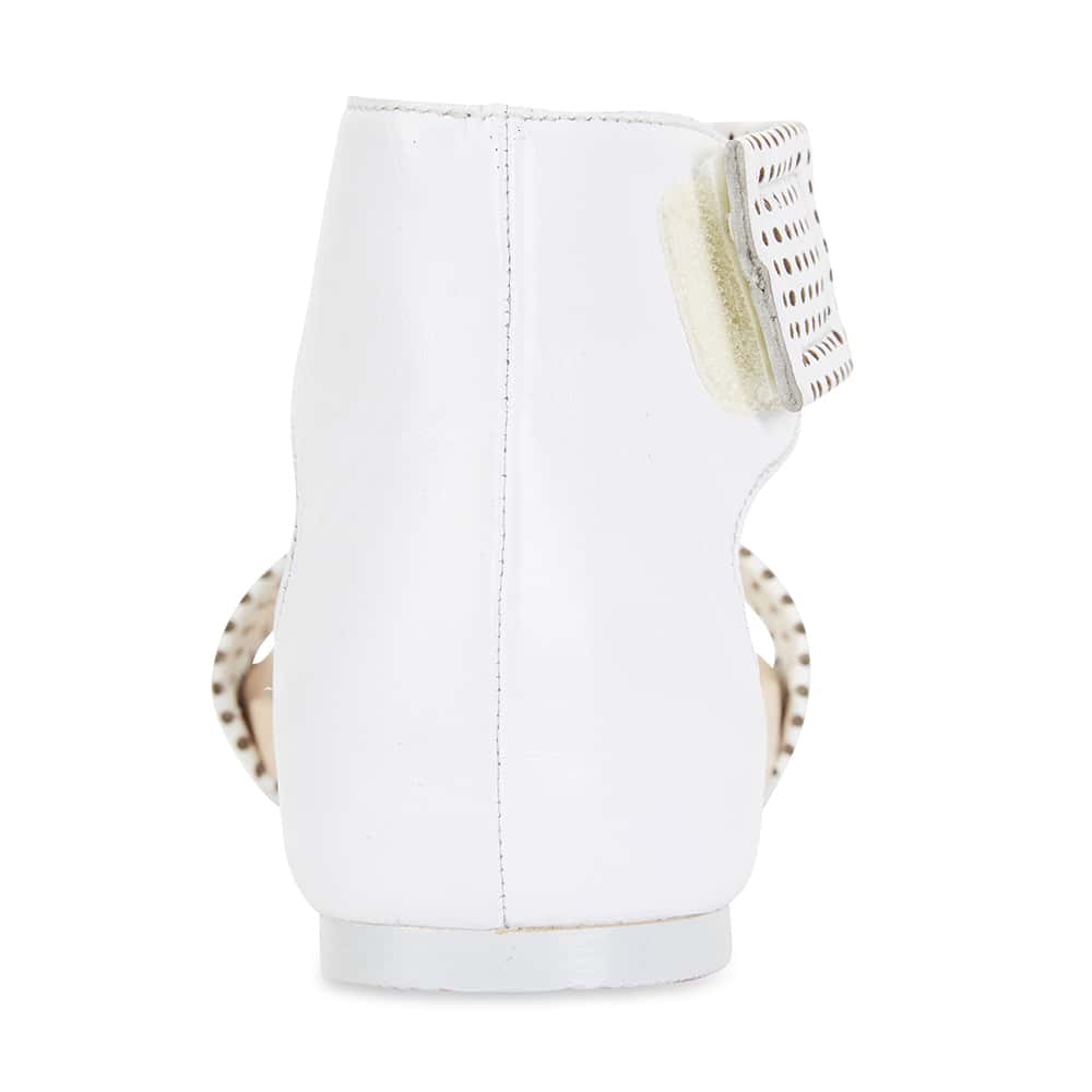 Shelly Sandal in White Leather