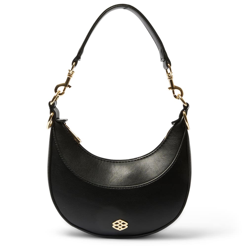 Sherry Handbag in Black Smooth