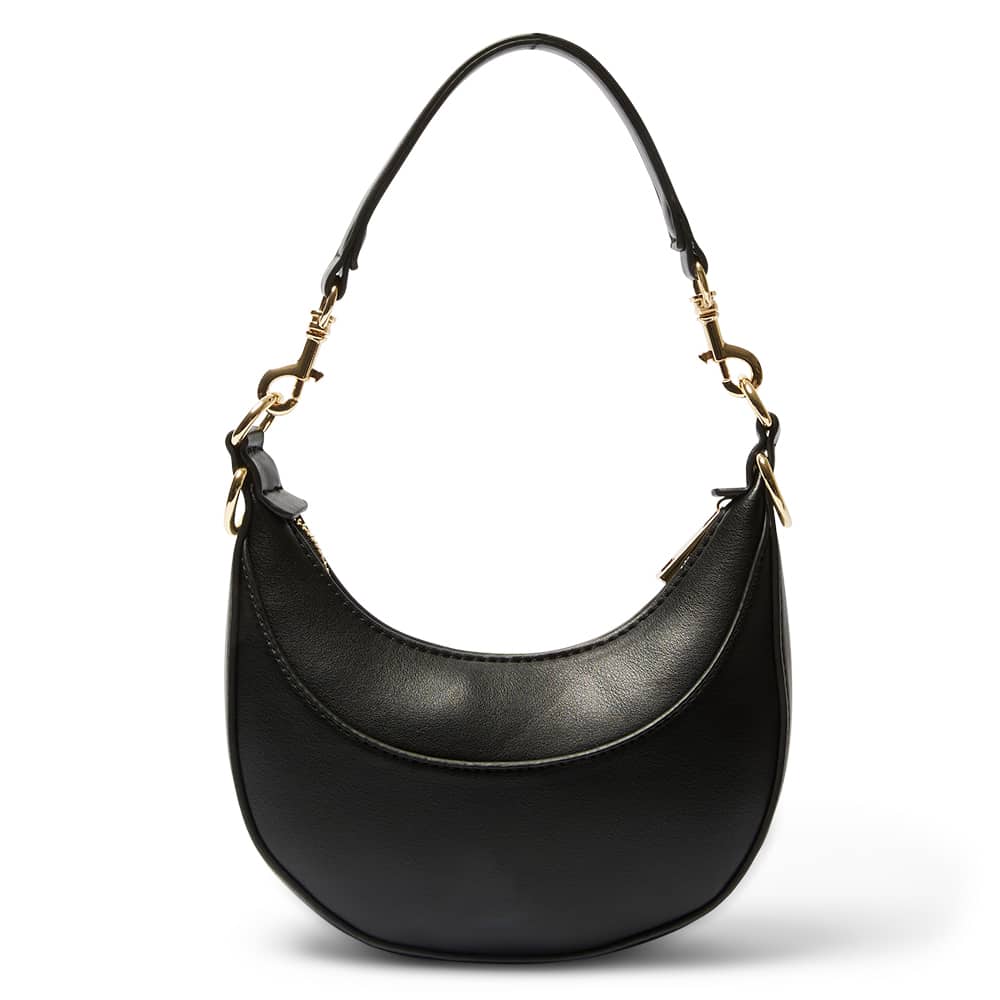 Sherry Handbag in Black Smooth
