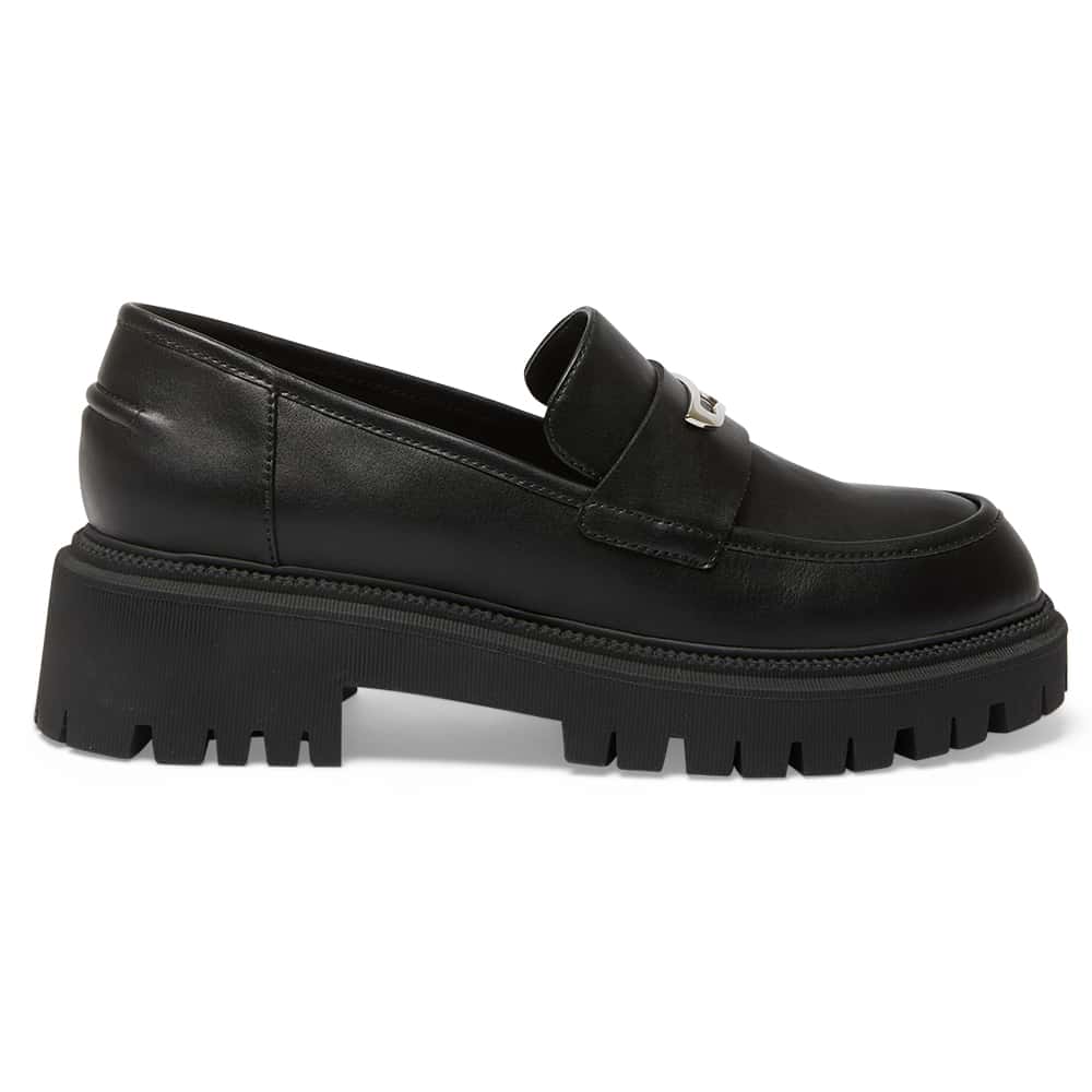 Simon Loafer in Black Smooth