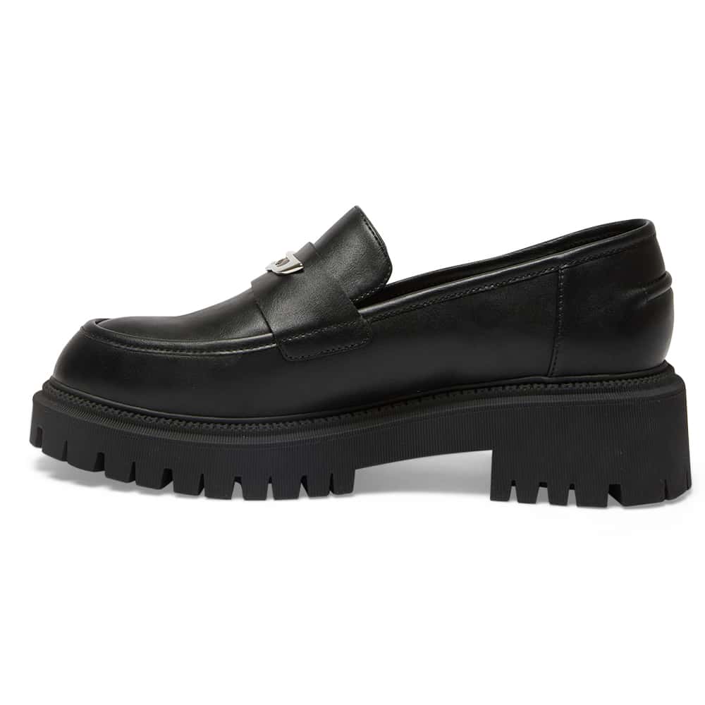 Simon Loafer in Black Smooth
