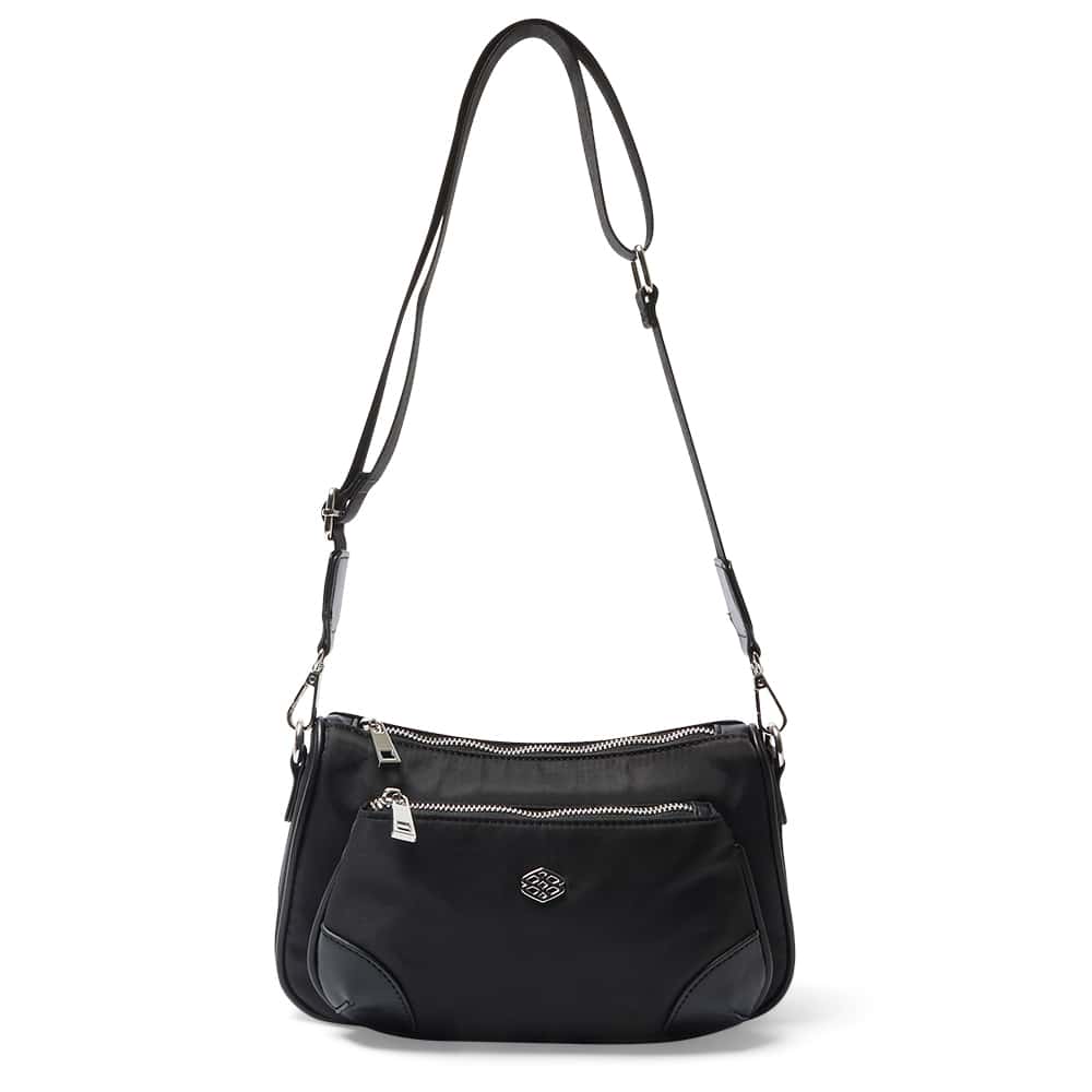 Simona Handbag in Black Nylon