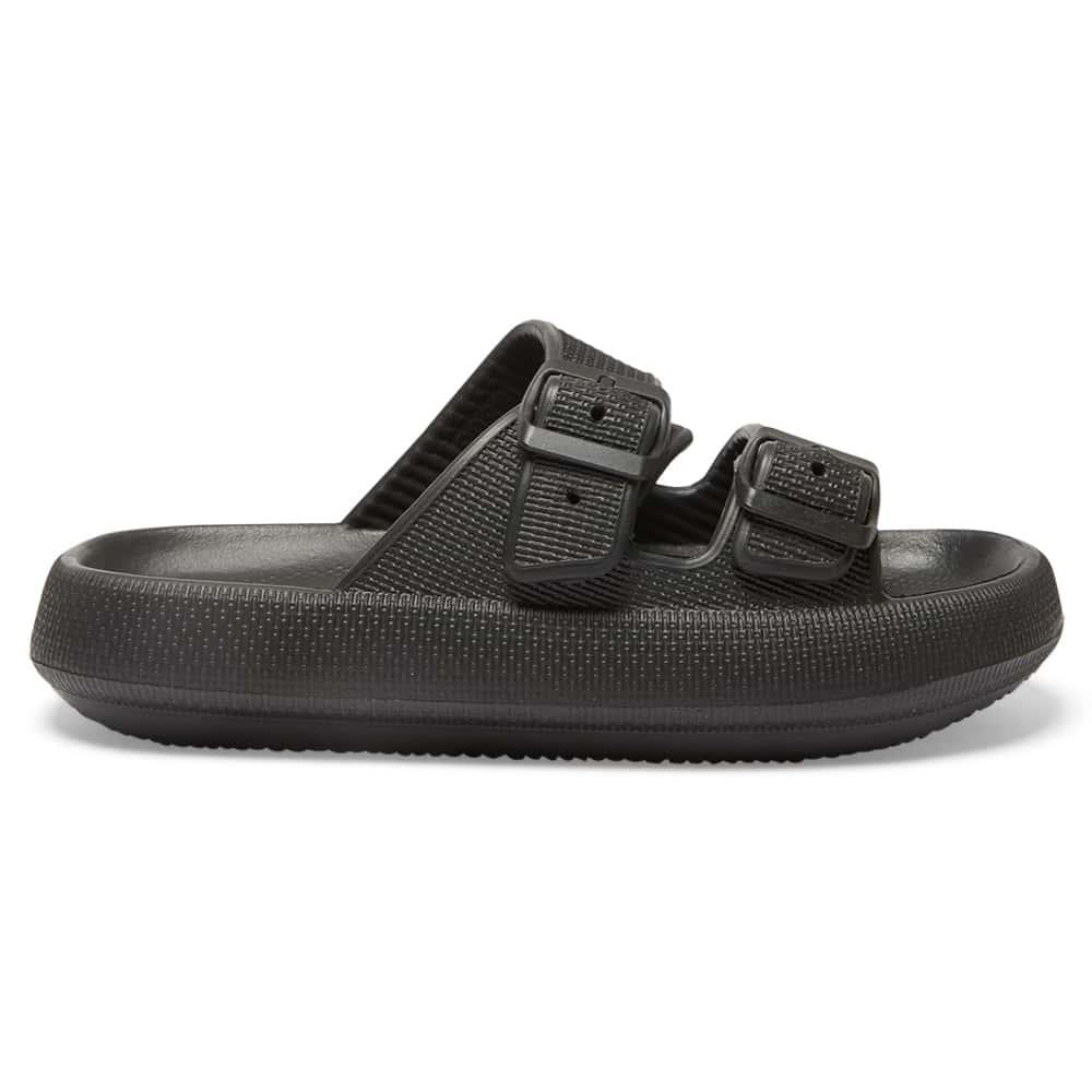 Sunny Slide in Black On Black