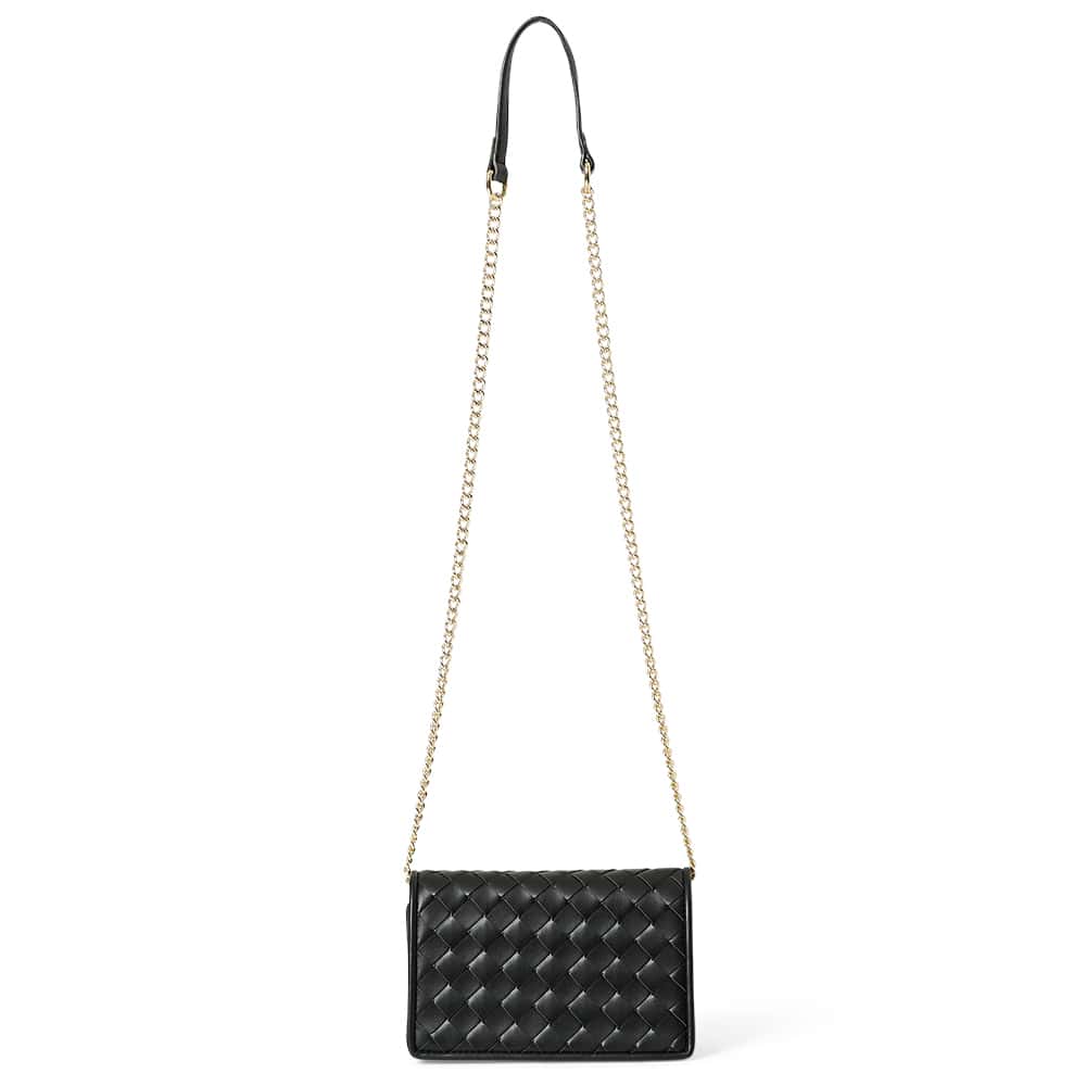 Super Handbag in Black Weave