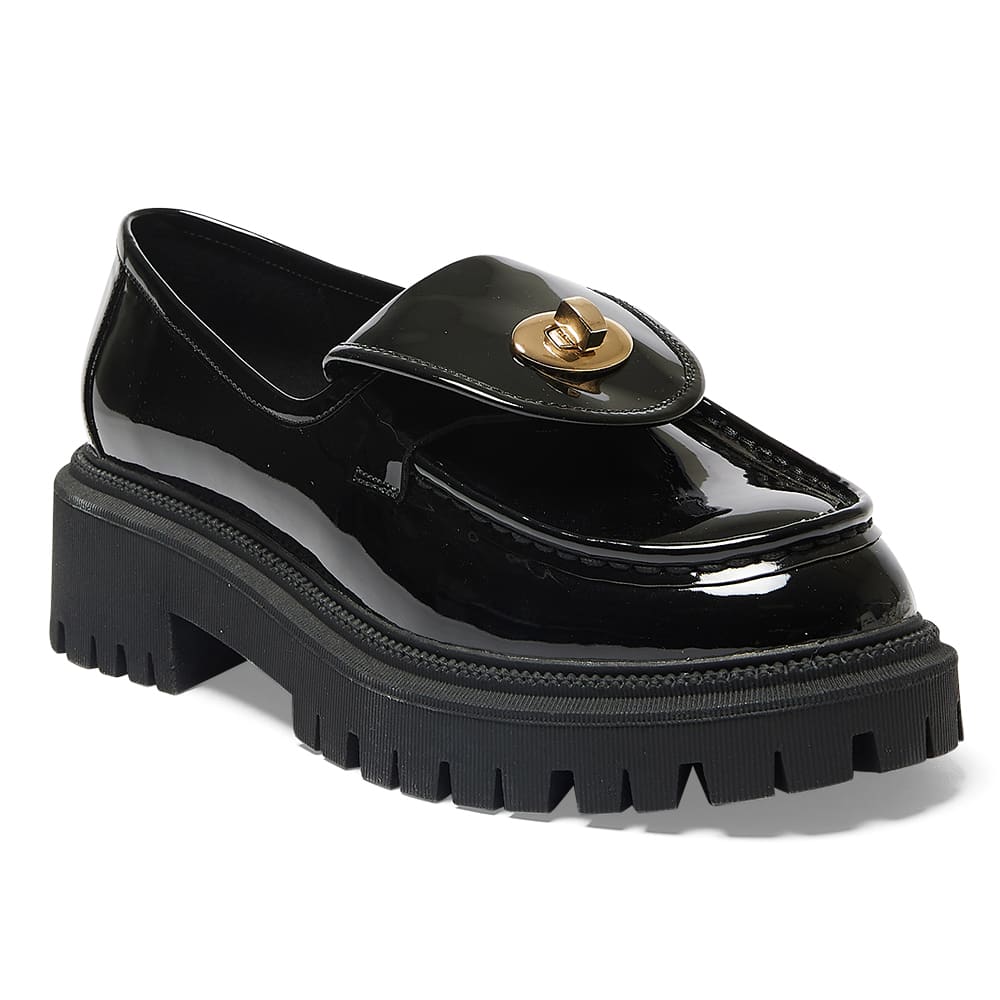 Suri Loafer in Black Patent