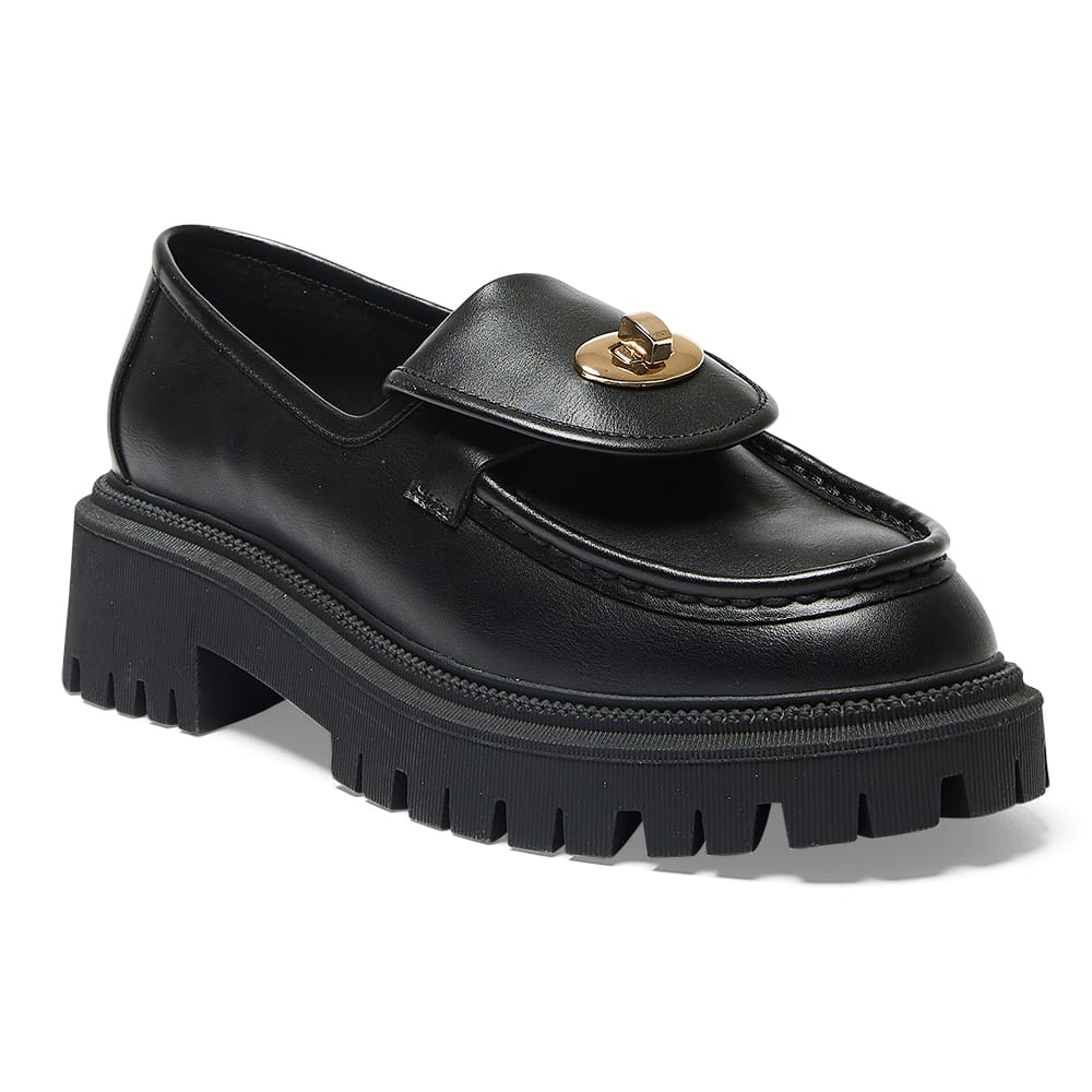 Suri Loafer in Black Smooth