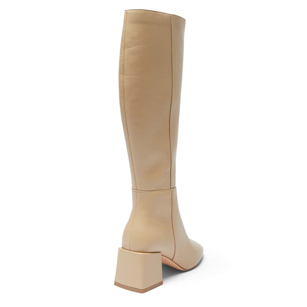 Tabby Boot in Bone Smooth