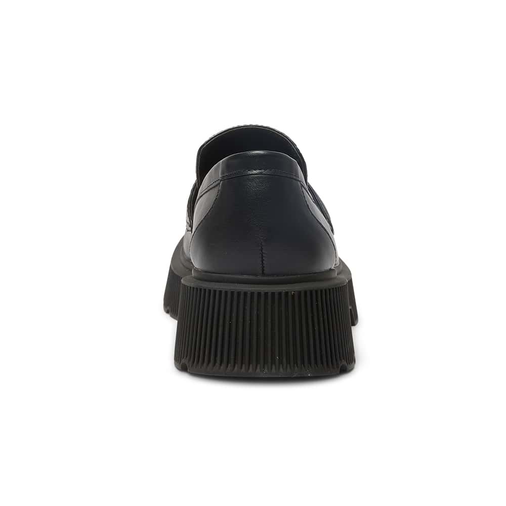Tabloid Loafer in Black Smooth