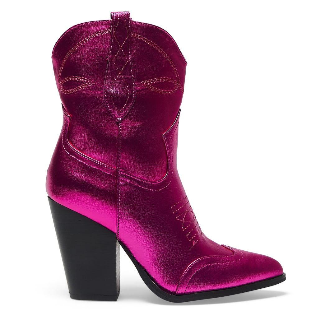 Tammy Boot in Metallic Pink