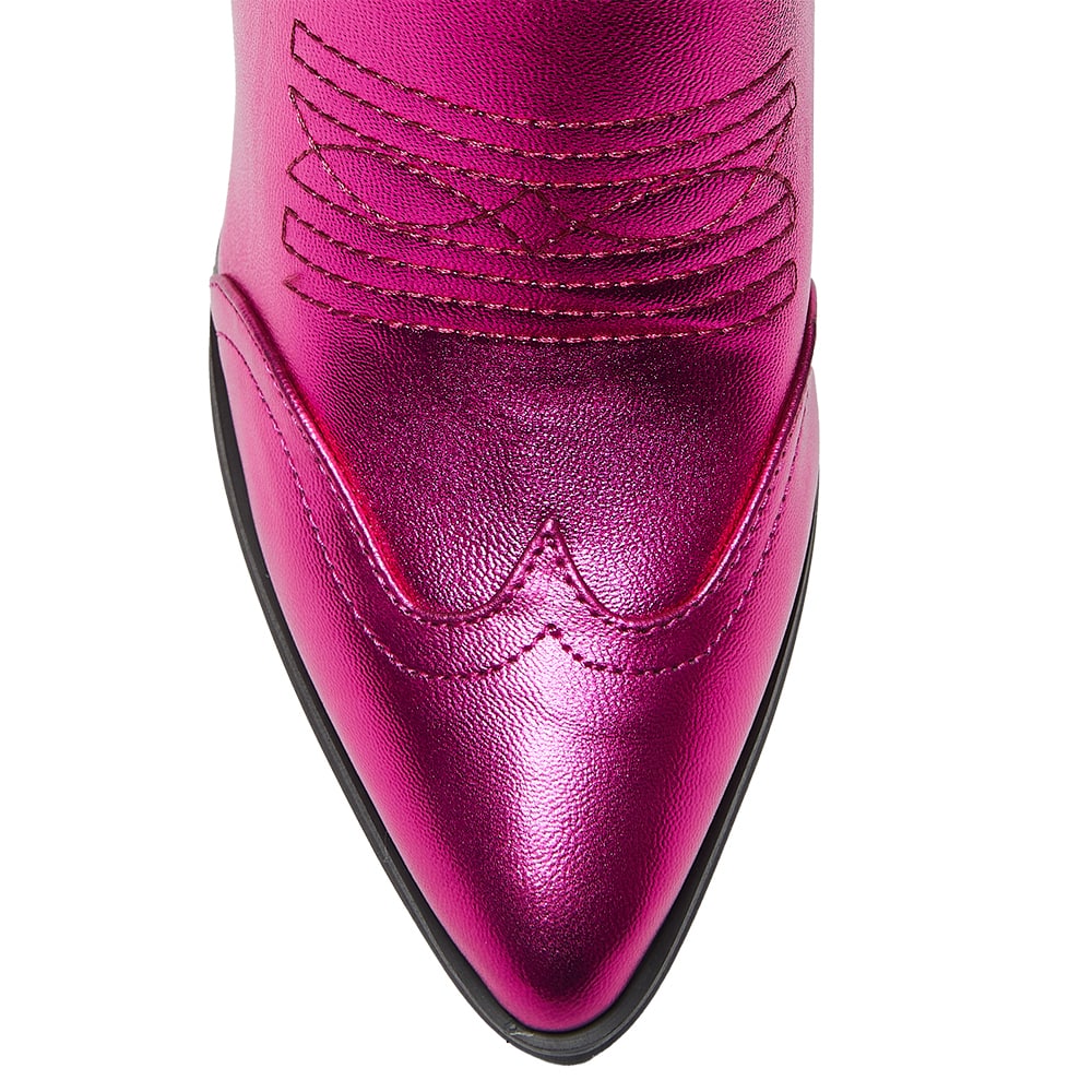 Tammy Boot in Metallic Pink