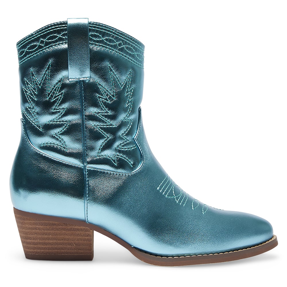 Texas Boot in Ice Blue Metallic