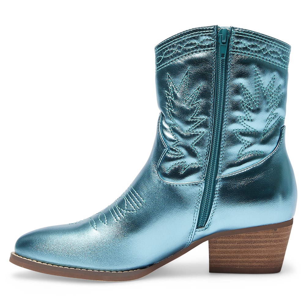 Texas Boot in Ice Blue Metallic