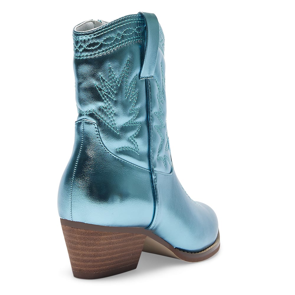 Texas Boot in Ice Blue Metallic