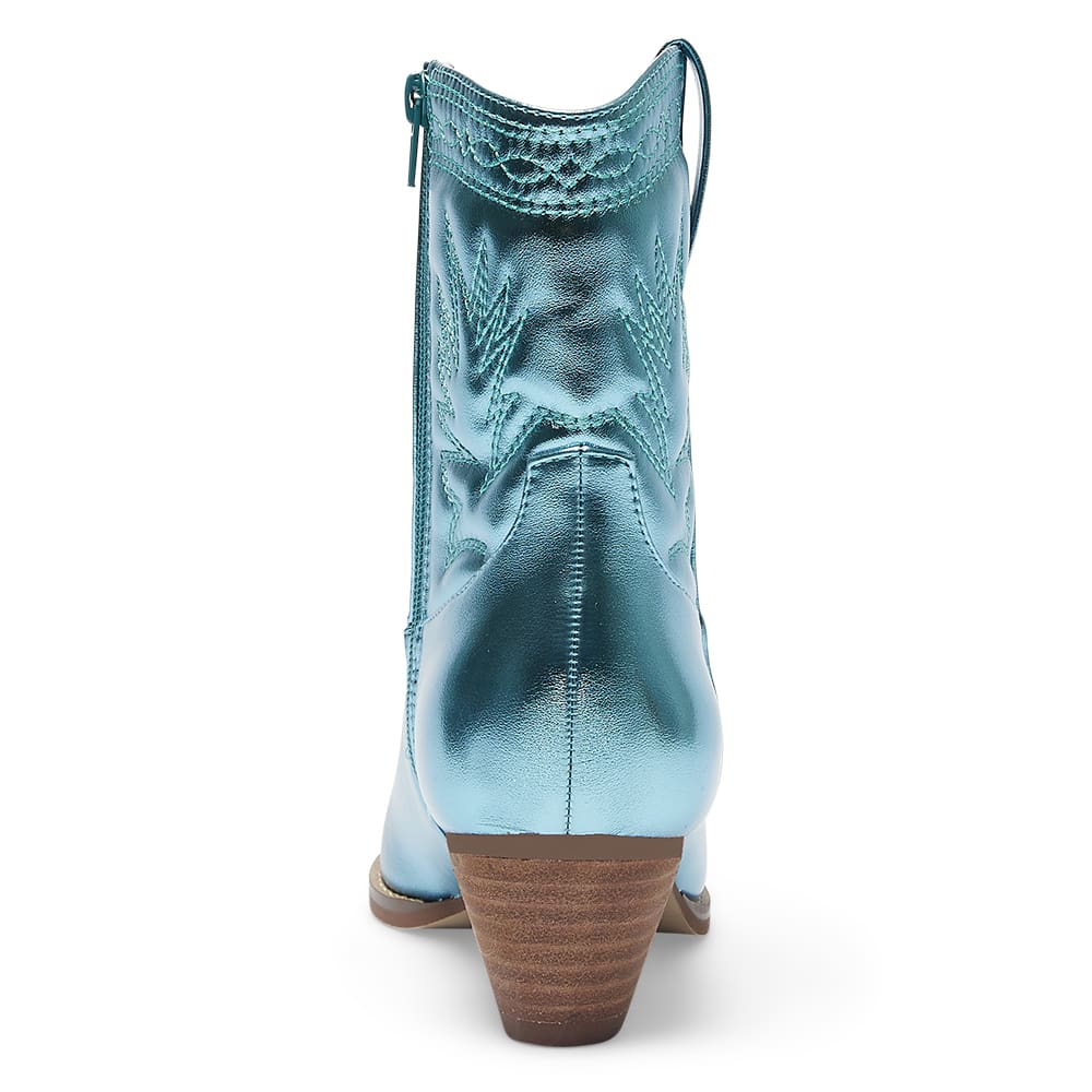 Texas Boot in Ice Blue Metallic