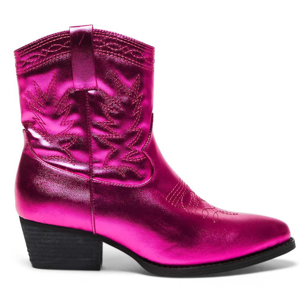 Texas Boot in Metallic Pink