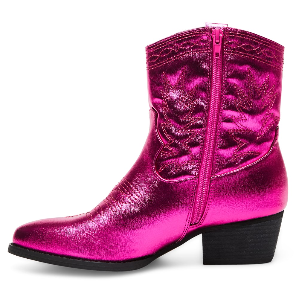 Texas Boot in Metallic Pink