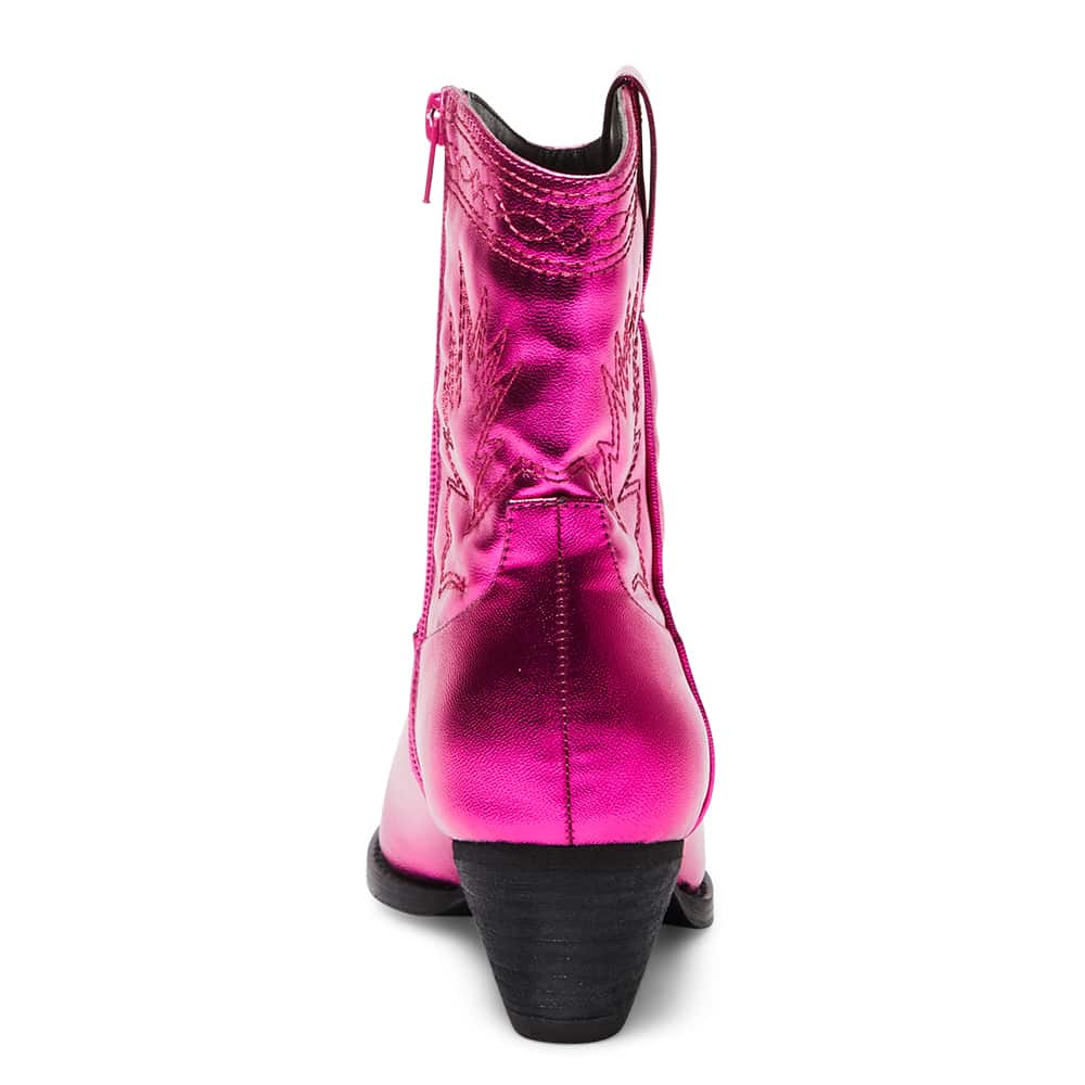 Texas Boot in Metallic Pink