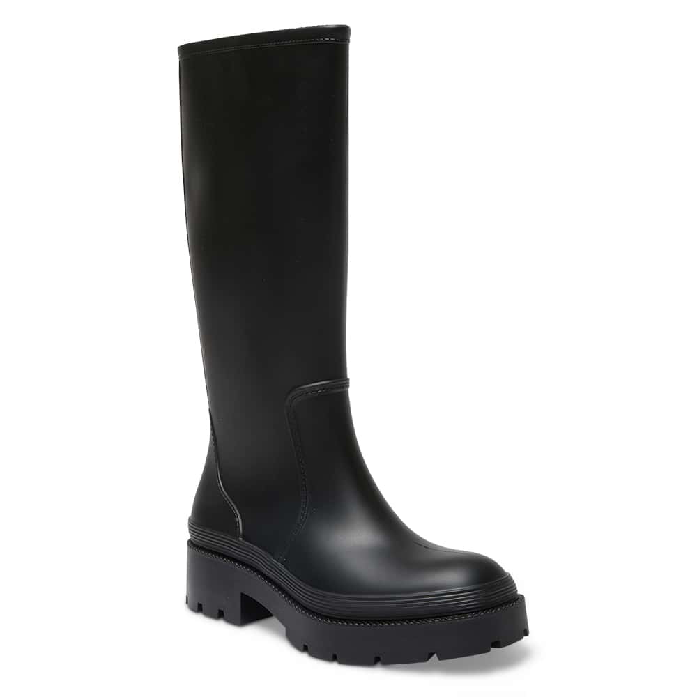 Thunder Boot in Black Smooth
