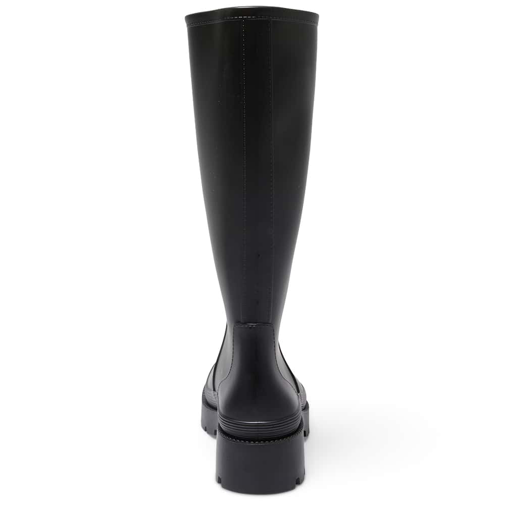 Thunder Boot in Black Smooth