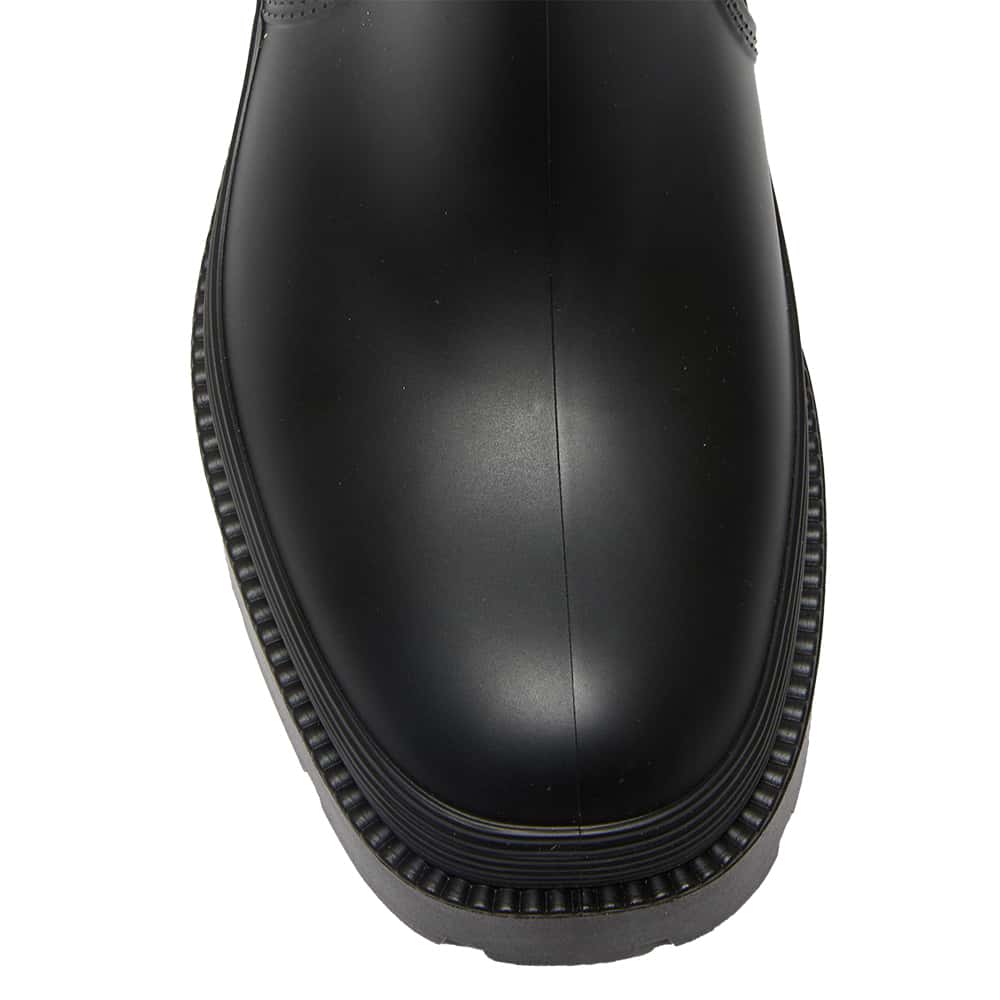 Thunder Boot in Black Smooth