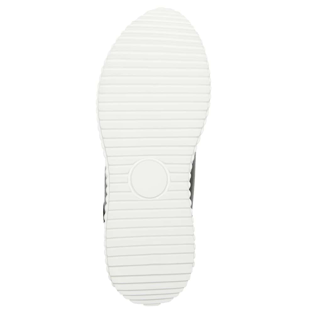 Track Sneaker in Black Smooth