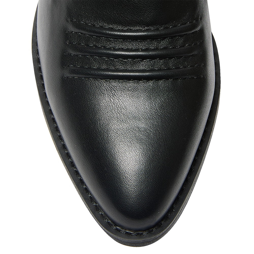 Trick Boot in Black Smooth