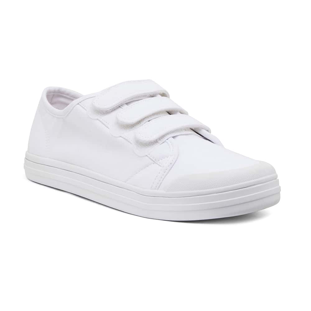 Vessie Sneaker in White Canvas
