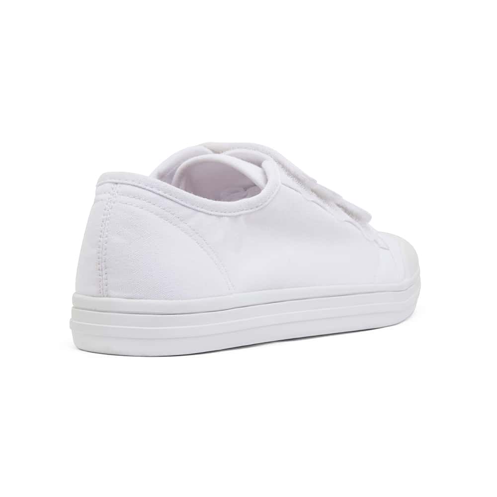 Vessie Sneaker in White Canvas