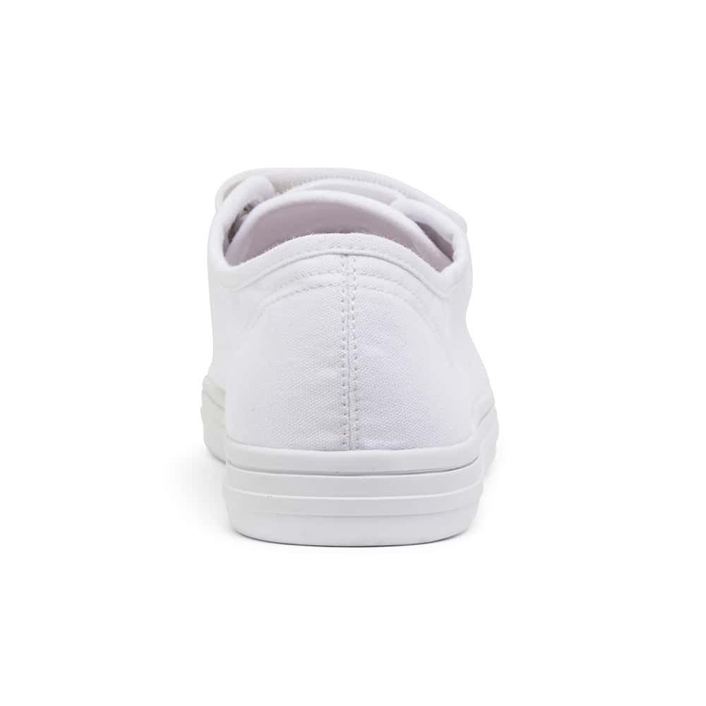 Vessie Sneaker in White Canvas