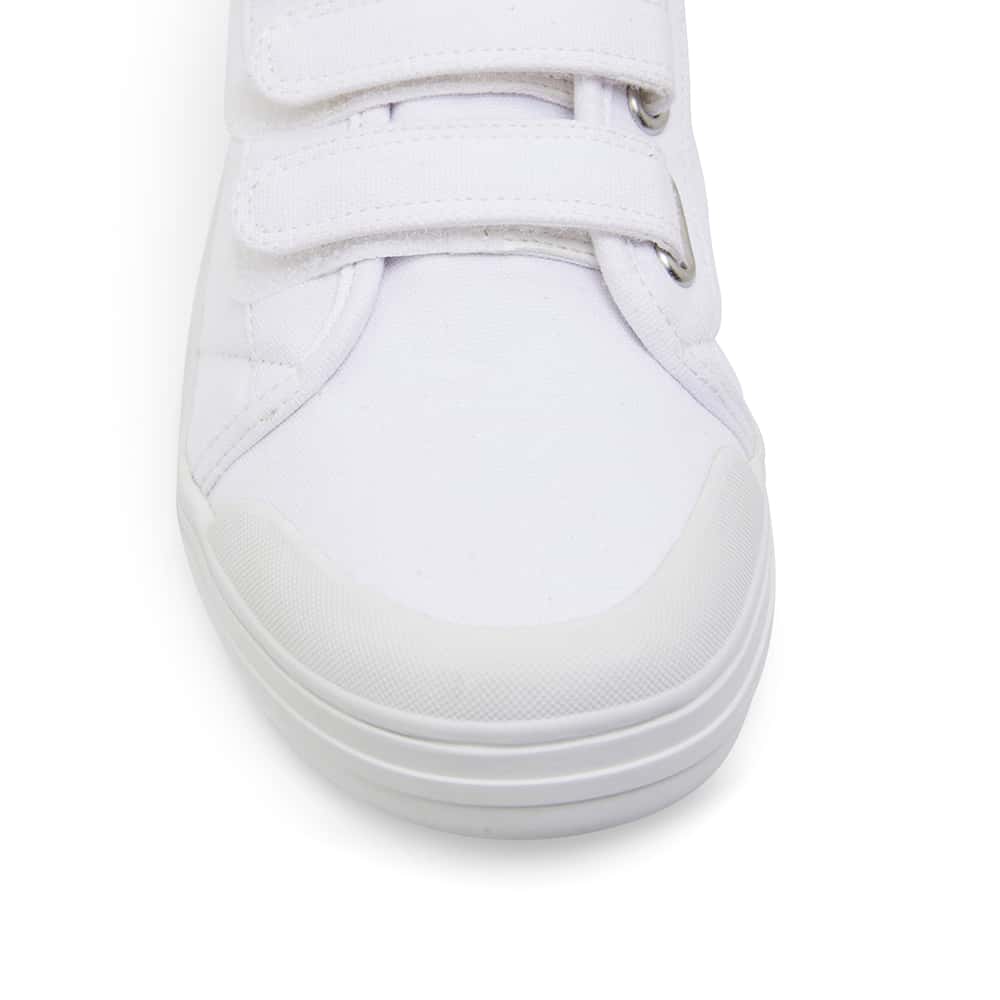Vessie Sneaker in White Canvas
