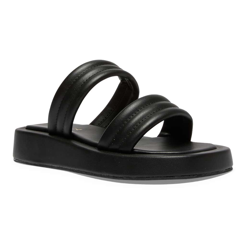 Vito Slide in Black Smooth