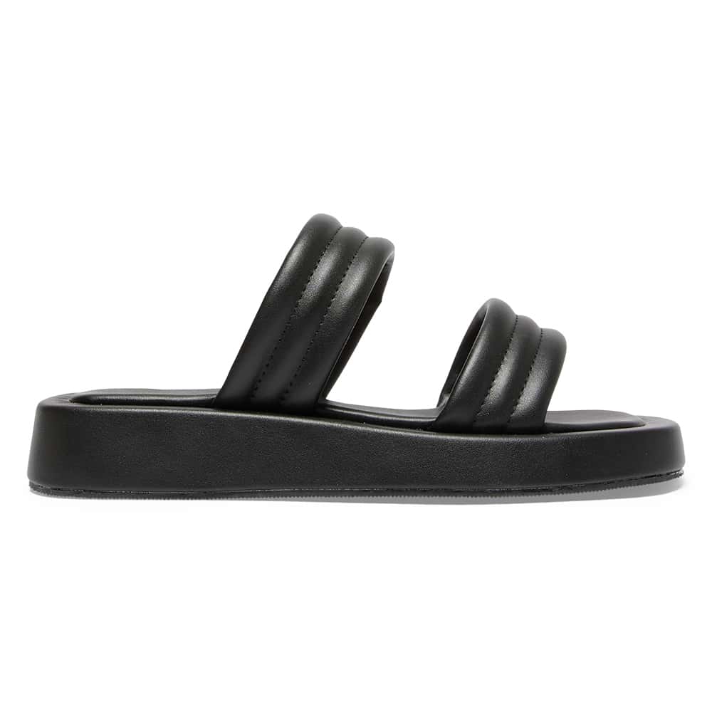 Vito Slide in Black Smooth
