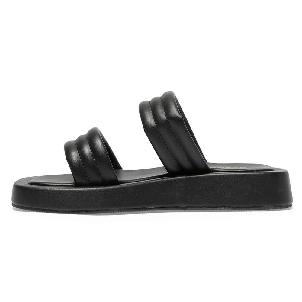 Vito Slide in Black Smooth